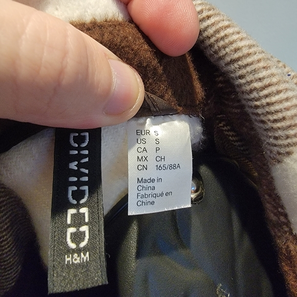 H&M Plaid Checkered Brushed Twill Bloggers Favorite Shirt Jacket - Picture 5 of 5